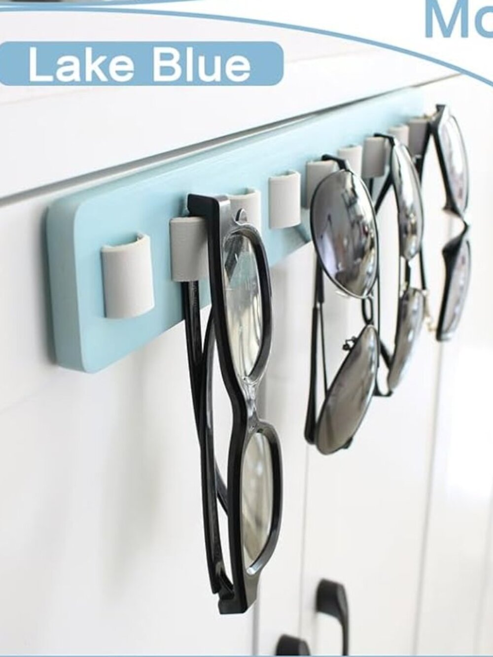 Lake Blue Sunglasses Organizer Wall Mounted Wood